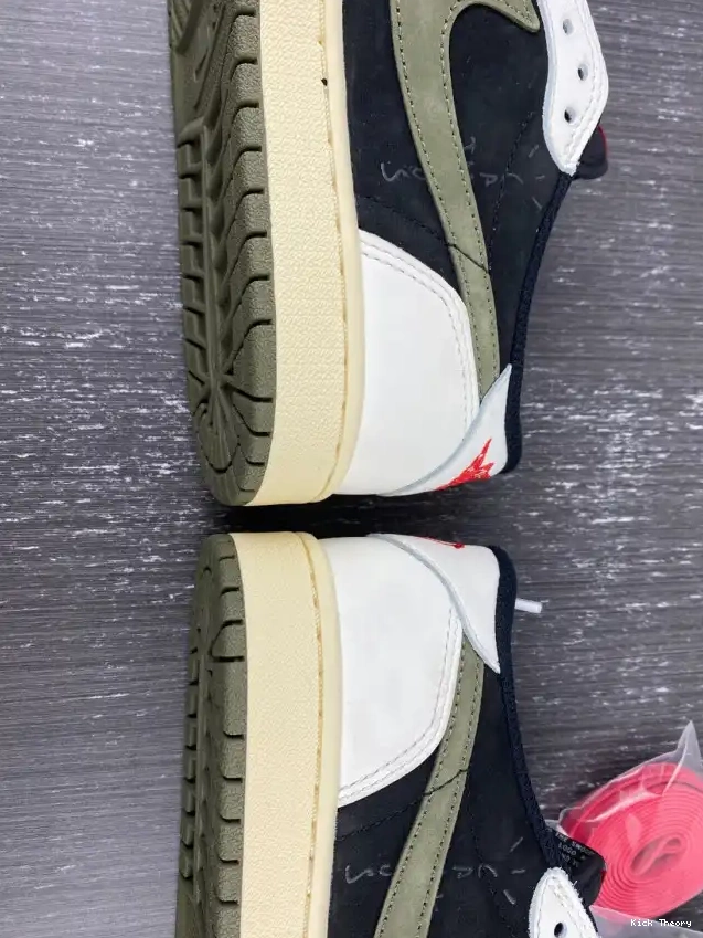 Kicktheory Jordan Travis Olive 1 x Air DZ4137-106 Scott WMNS OG Low 0523